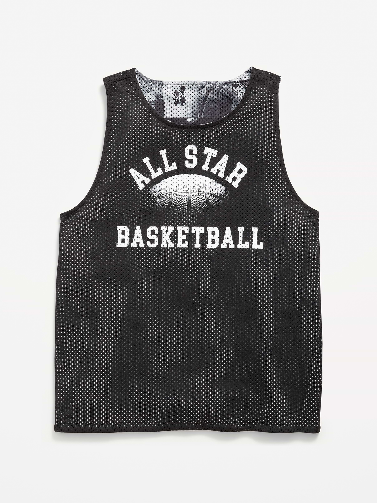 Image number 1 showing, Oversized Mesh Reversible Tank Top for Boys