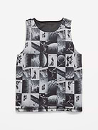 Image number 2 showing, Oversized Mesh Reversible Tank Top for Boys