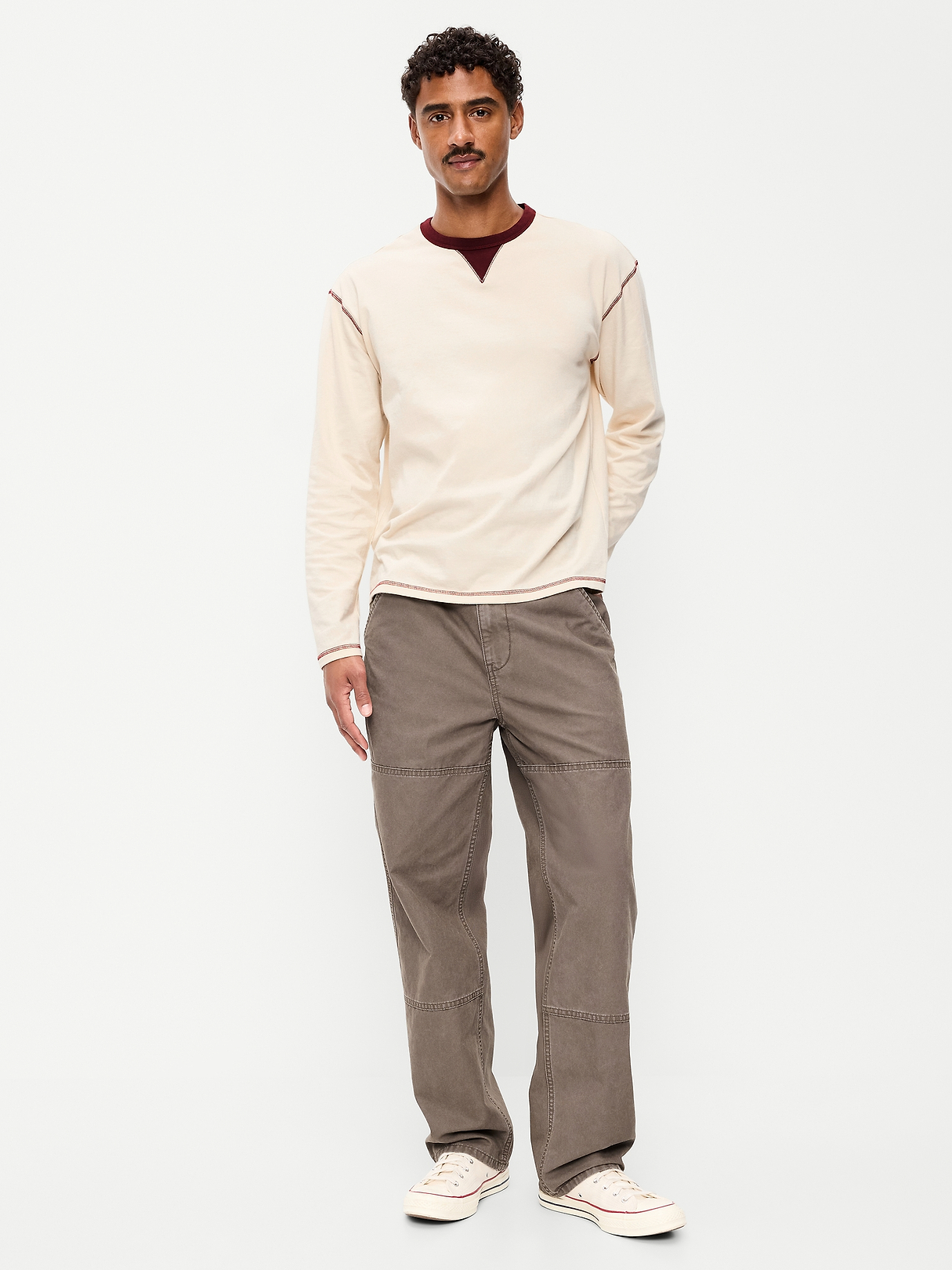 90s Loose Canvas Workwear Pants | Old Navy