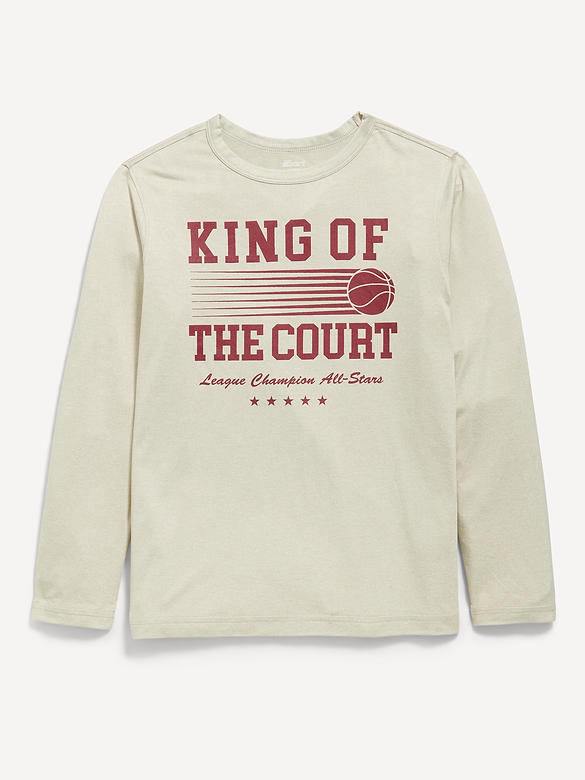 CloudMotion Long-Sleeve Performance T-Shirt for Boys
