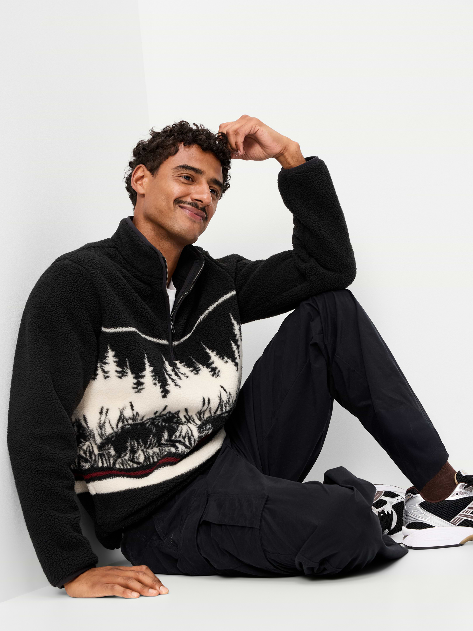 Sherpa Quarter Zip | Old Navy