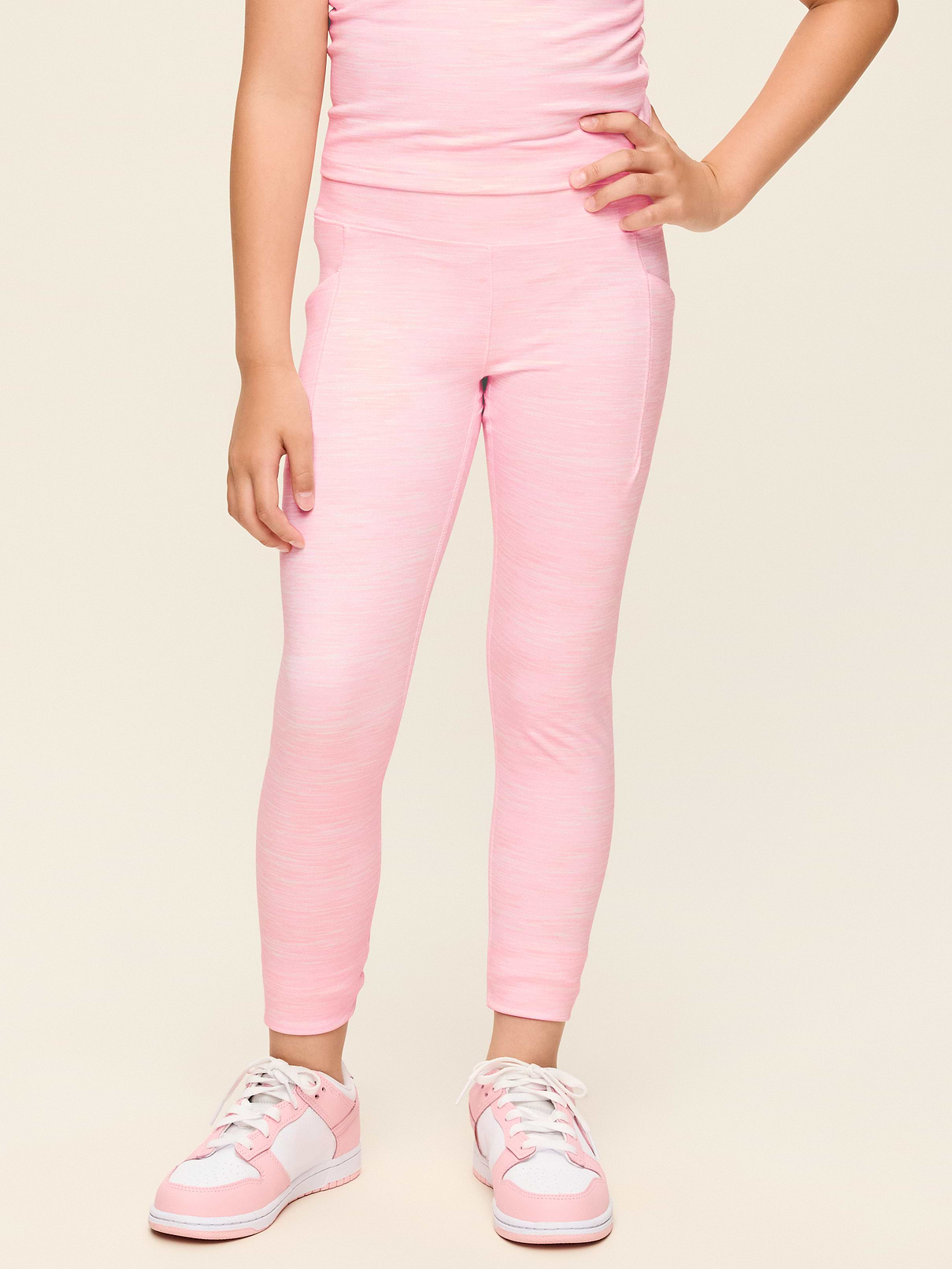Image number 1 showing, High-Waisted StudioSmooth 7/8 Leggings for Girls