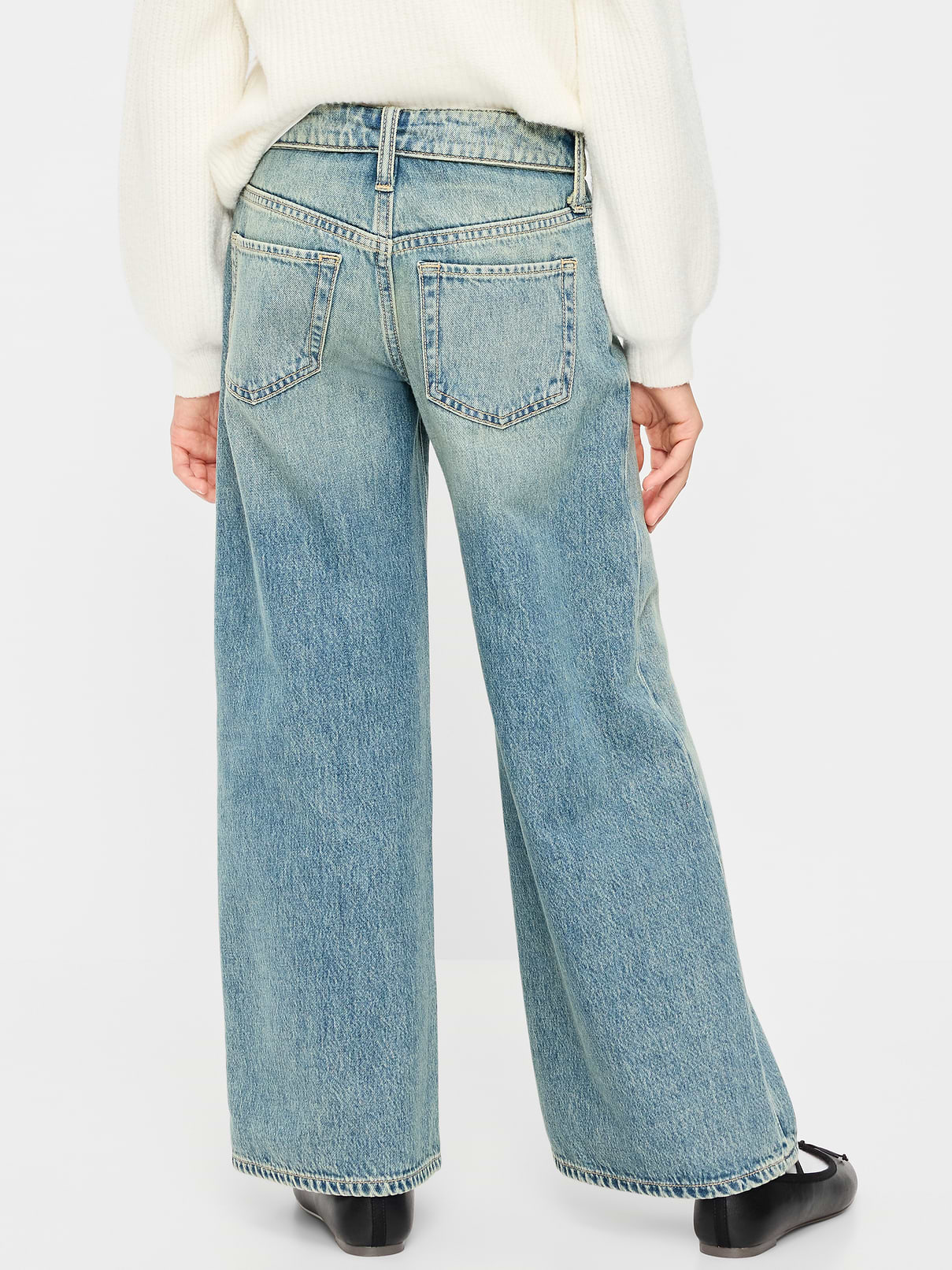 Image number 2 showing, Super Baggy Wide-Leg Jeans for Girls
