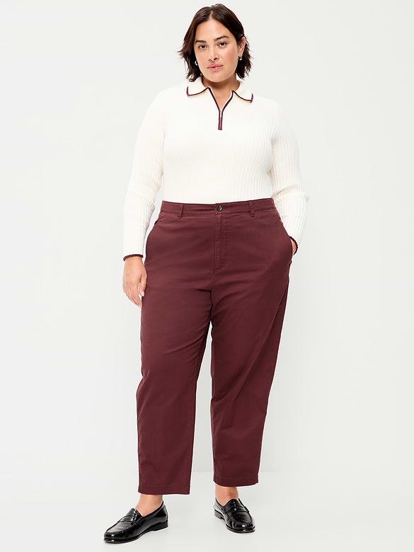 High-Waisted OGC Chino Tapered Straight Pants