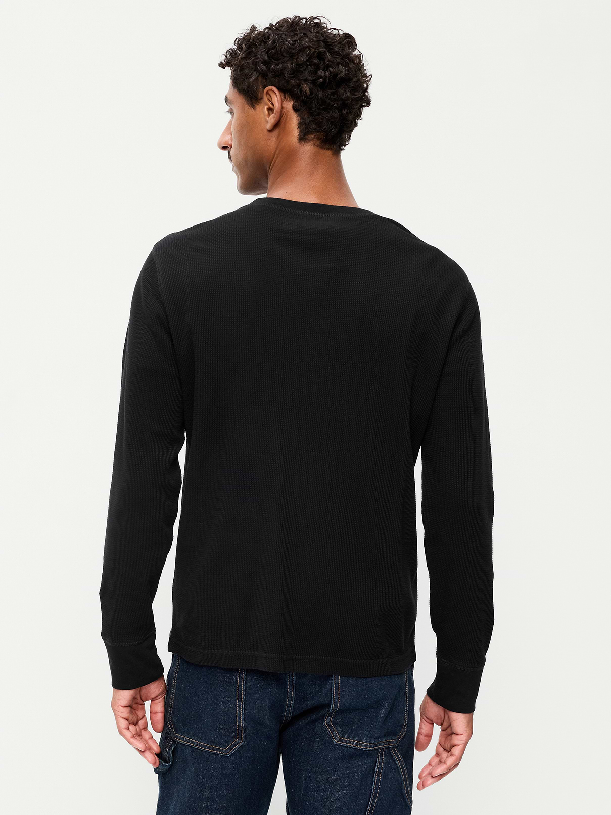 Image number 2 showing, Long-Sleeve Waffle Henley T-Shirt