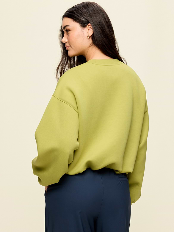 Bounce Fleece Bubble-Hem Sweatshirt