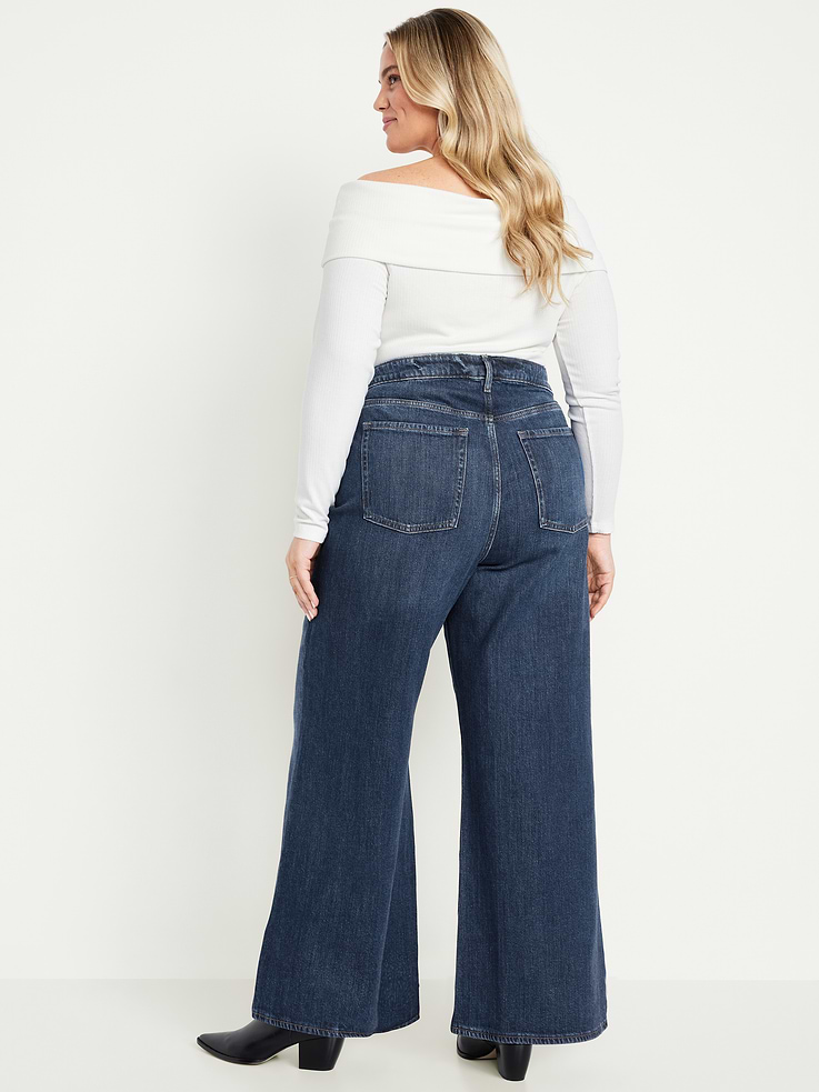 Image number 8 showing, Extra High-Waisted Super Wide-Leg Jeans