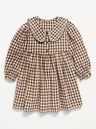 Image number 2 showing, Long-Sleeve Flannel Dress for Toddler Girls