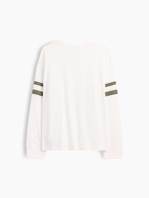 Kids Relaxed Varsity Crewneck T-Shirt