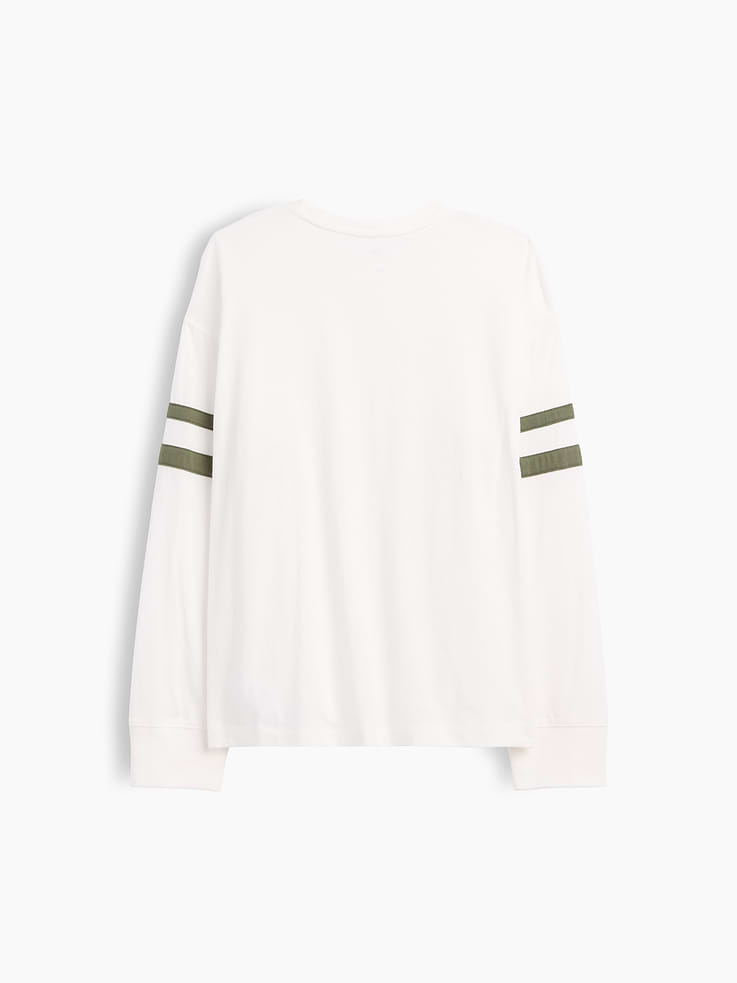 Image 3 of 3, Kids Relaxed Varsity Crewneck T-Shirt