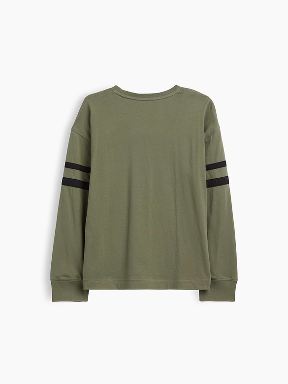 Kids Relaxed Varsity Crewneck T-Shirt