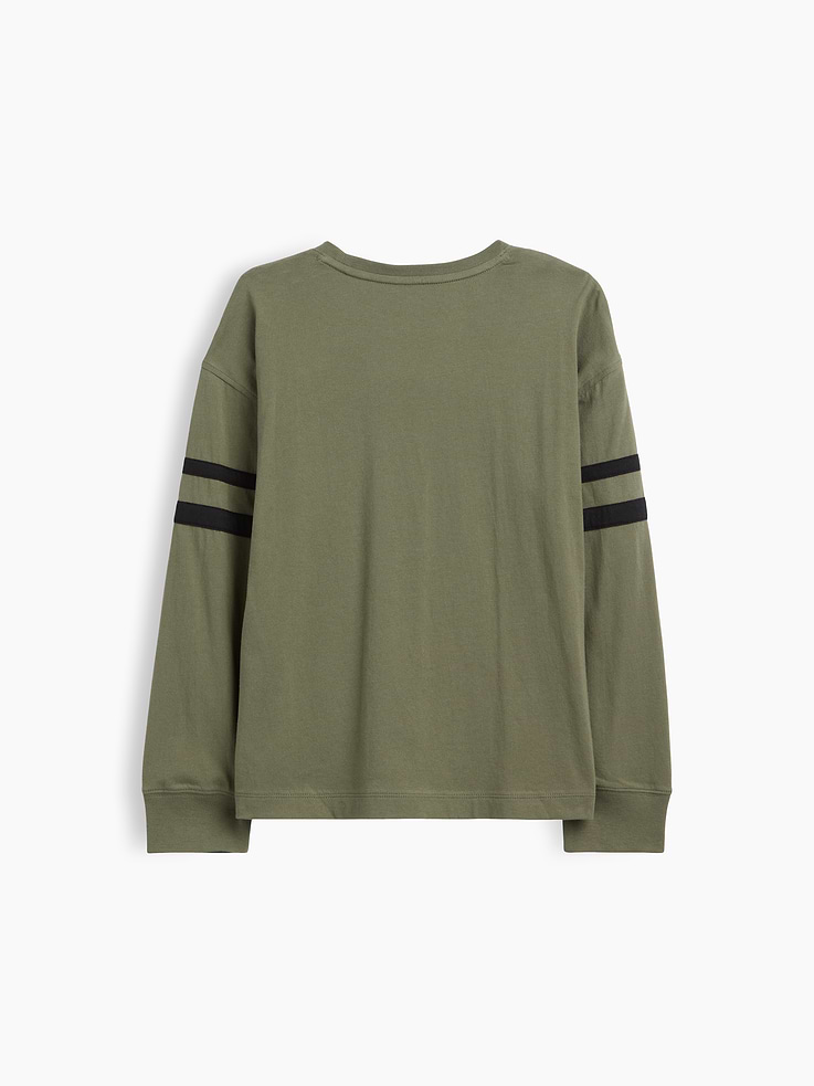 Image 3 of 3, Kids Relaxed Varsity Crewneck T-Shirt