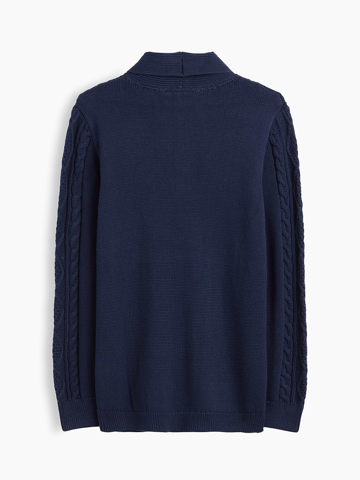 Image number 3 showing, Kids Relaxed Cable-Knit Cardigan