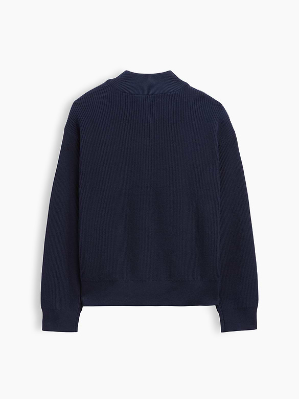 Kids Relaxed Quarter-Zip Sweater
