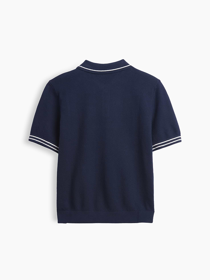 Image number 3 showing, Kids Relaxed Sweater Polo Shirt