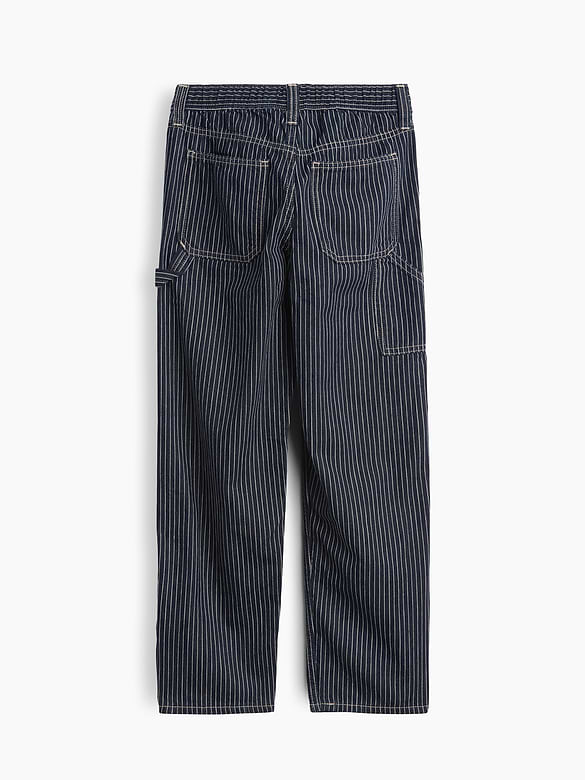 Kids Relaxed Railroad Stripe Carpenter Jeans