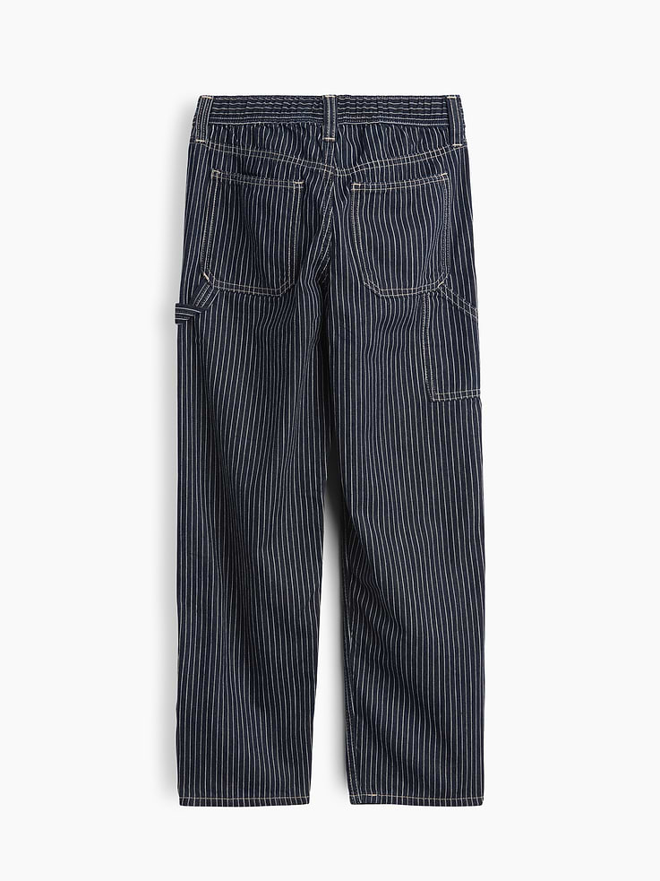 Image number 3 showing, Kids Relaxed Railroad Stripe Carpenter Jeans