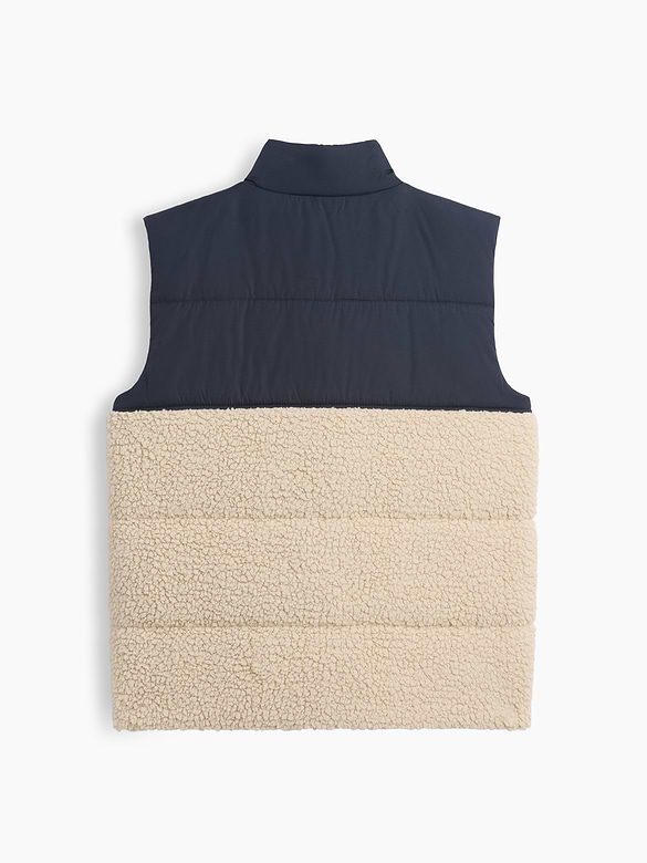 Kids Relaxed Sherpa Puffer Vest