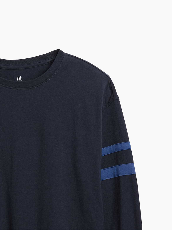 Kids Relaxed Varsity Crewneck T-Shirt