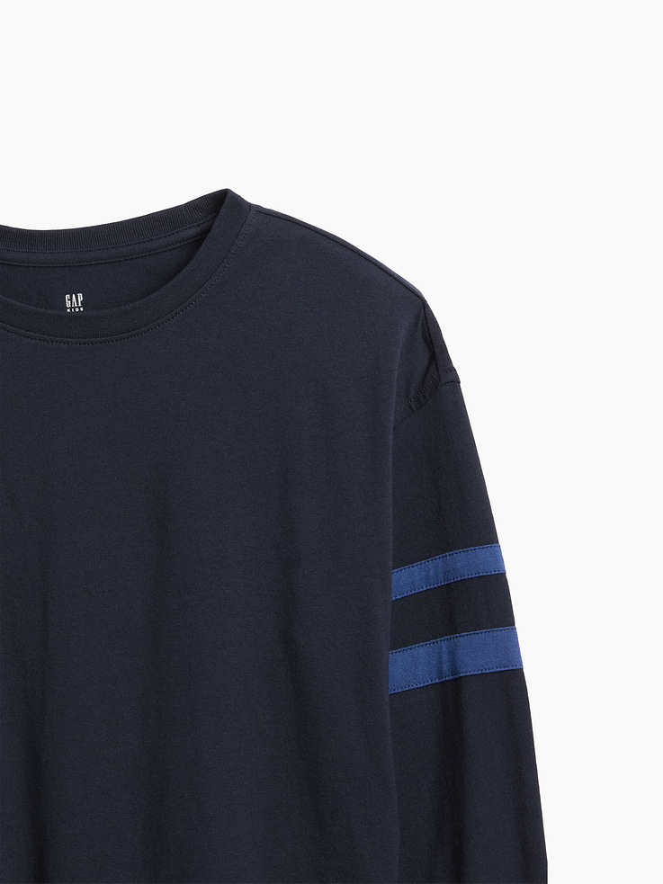 Image number 2 showing, Kids Relaxed Varsity Crewneck T-Shirt