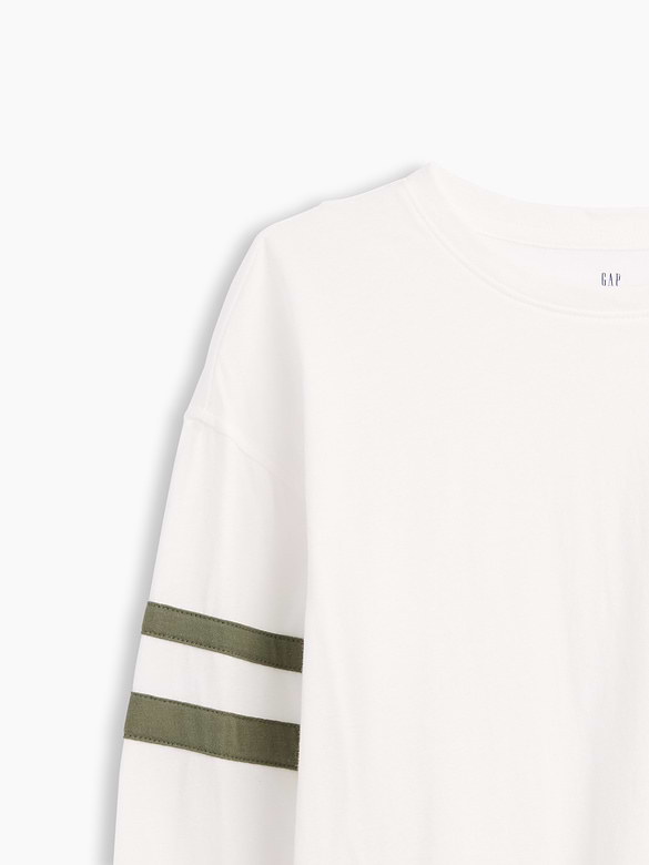 Kids Relaxed Varsity Crewneck T-Shirt