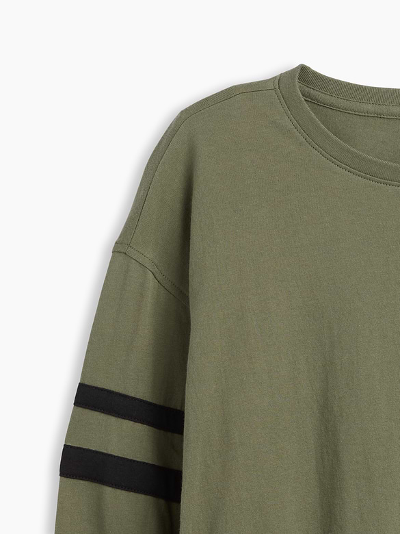 Kids Relaxed Varsity Crewneck T-Shirt