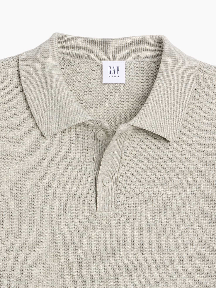 Image number 2 showing, Kids Relaxed Textured Polo Shirt