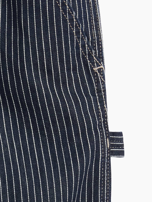 Kids Relaxed Railroad Stripe Carpenter Jeans