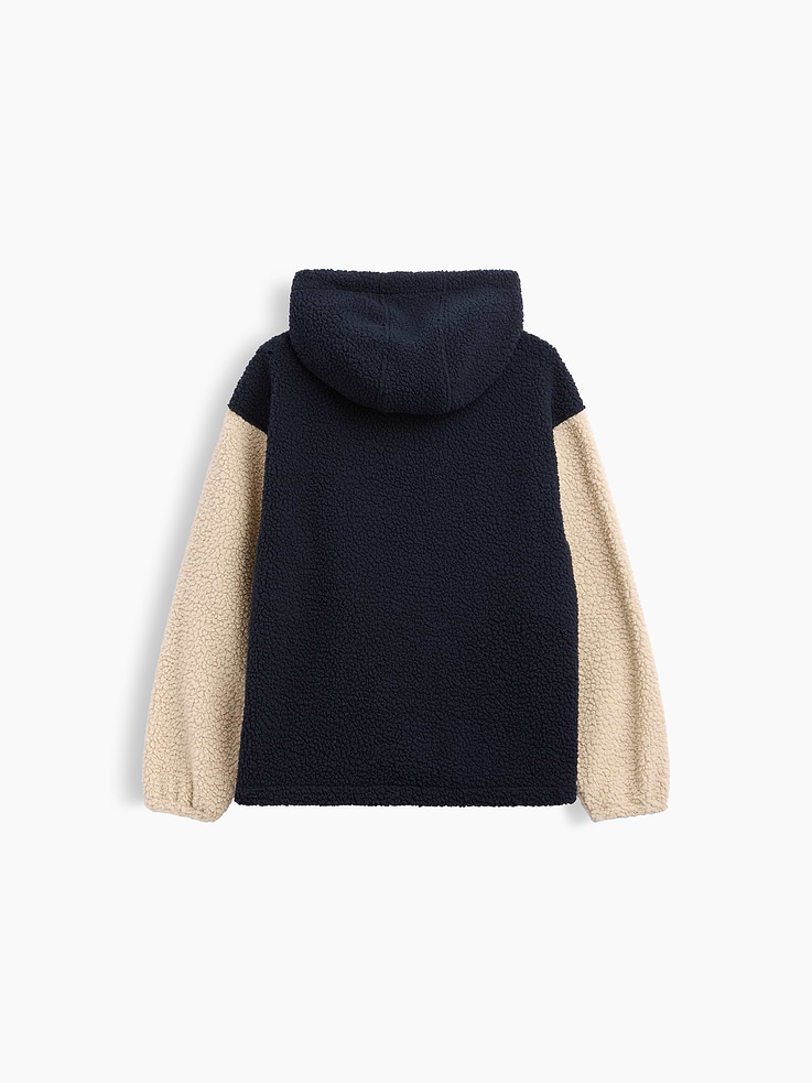 Image number 3 showing, Kids Relaxed Colorblock Sherpa Hoodie