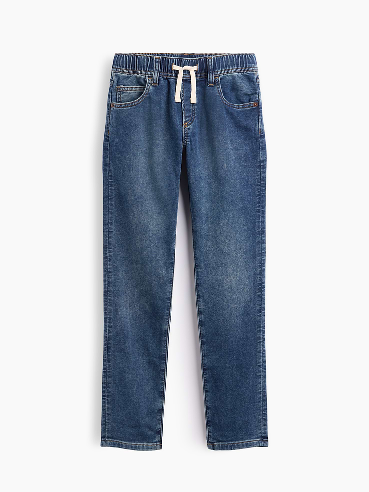 Image number 1 showing, Kids Pull-On Slim Sweatpant Jeans