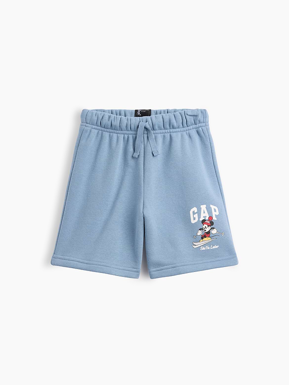 babyGap × Disney Mickey Mouse Relaxed Pull-On Logo Shorts