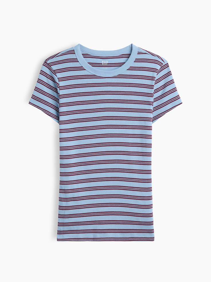 Image number 1 showing, Ribbed Crewneck T-Shirt