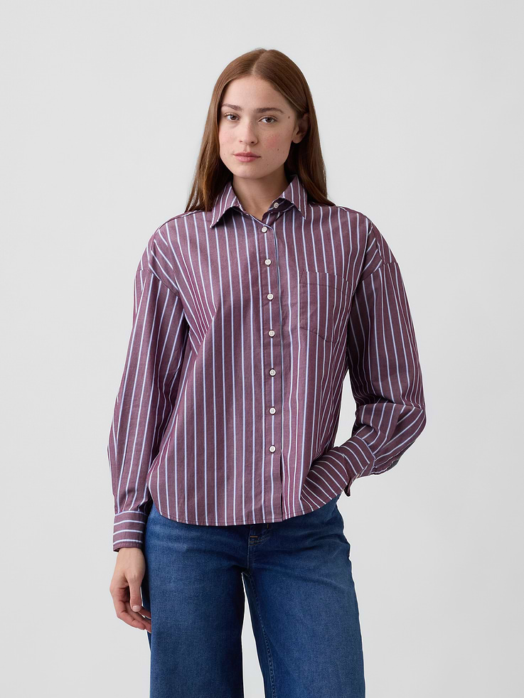 Image number 1 showing, Oversized Shirt in Poplin