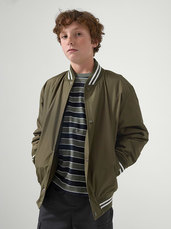Kids Relaxed Varsity Jacket