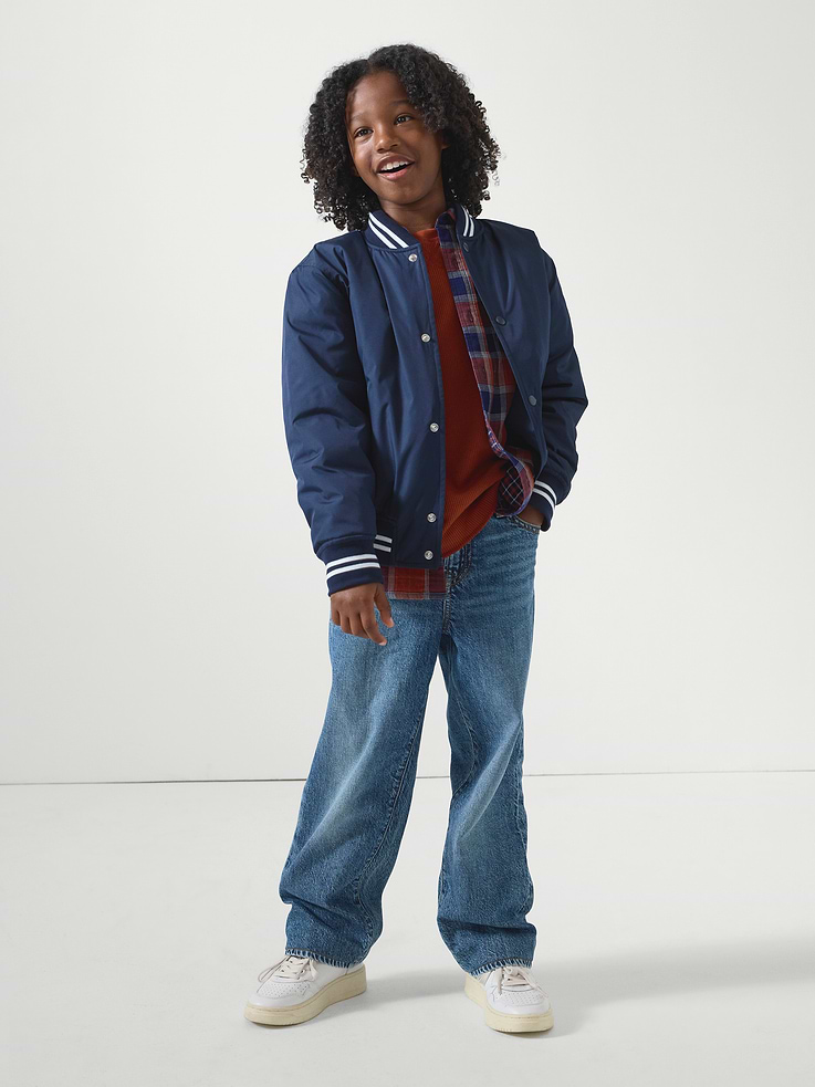 Image number 4 showing, Kids Relaxed Varsity Jacket