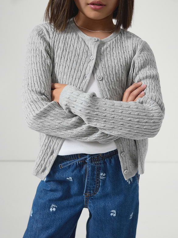 Kids Cable-Knit Cardigan