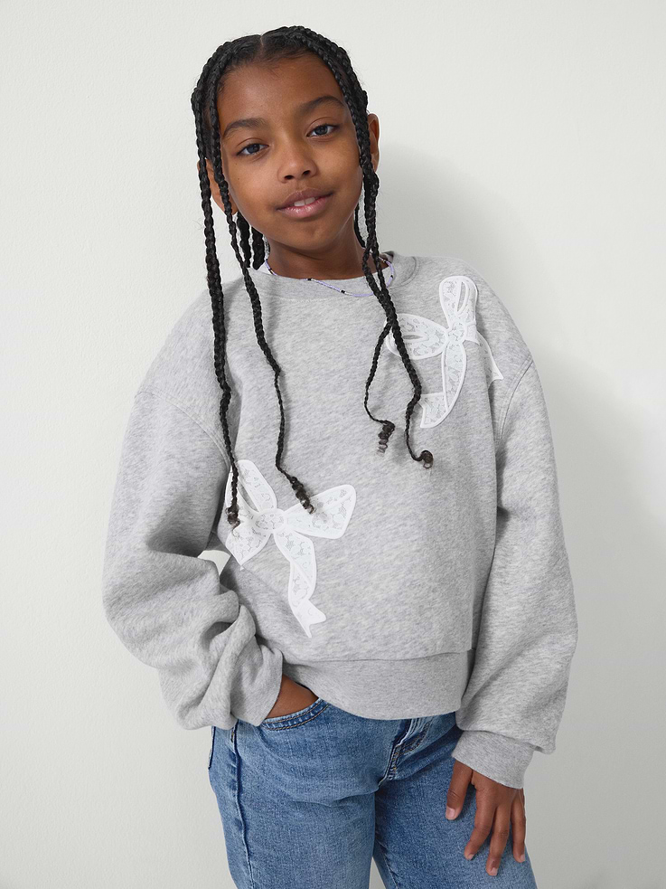 Image number 4 showing, Kids Relaxed Wedge Crewneck Sweatshirt