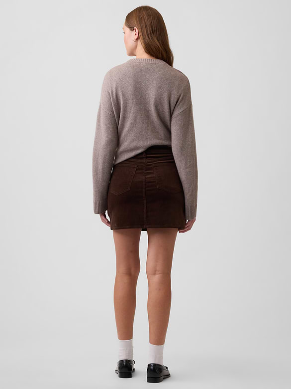 Corduroy Mini Skirt