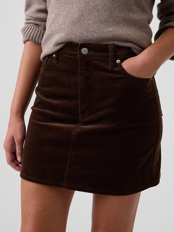 Corduroy Mini Skirt