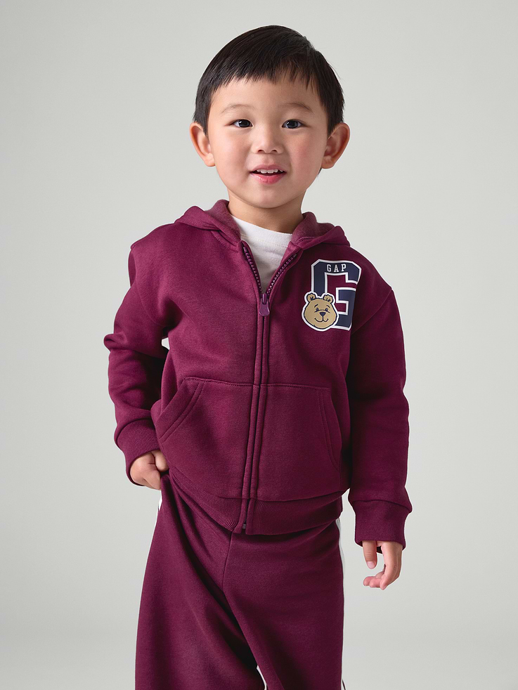 Image number 3 showing, babyGap Relaxed Brannan Bear Logo Zip Hoodie