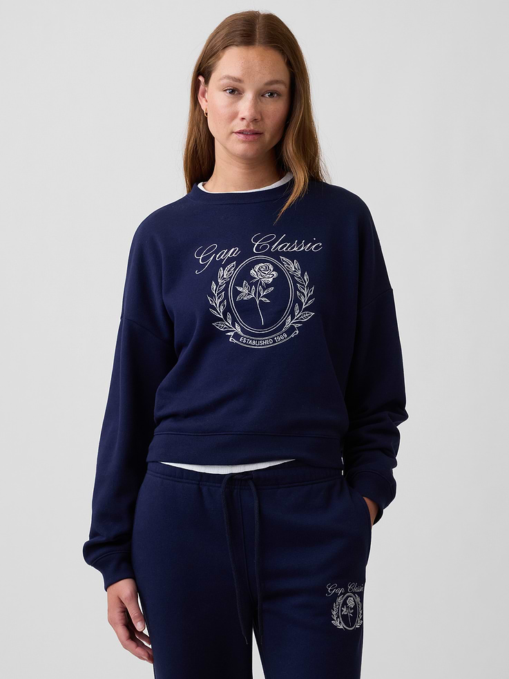 Image number 1 showing, Relaxed Wedge Crewneck Sweatshirt