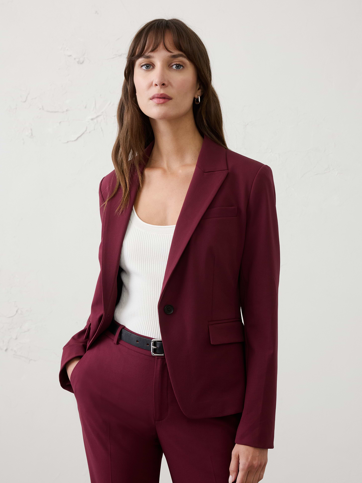 Image number 5 showing, Mid-Rise Sculpted Stretch Pant