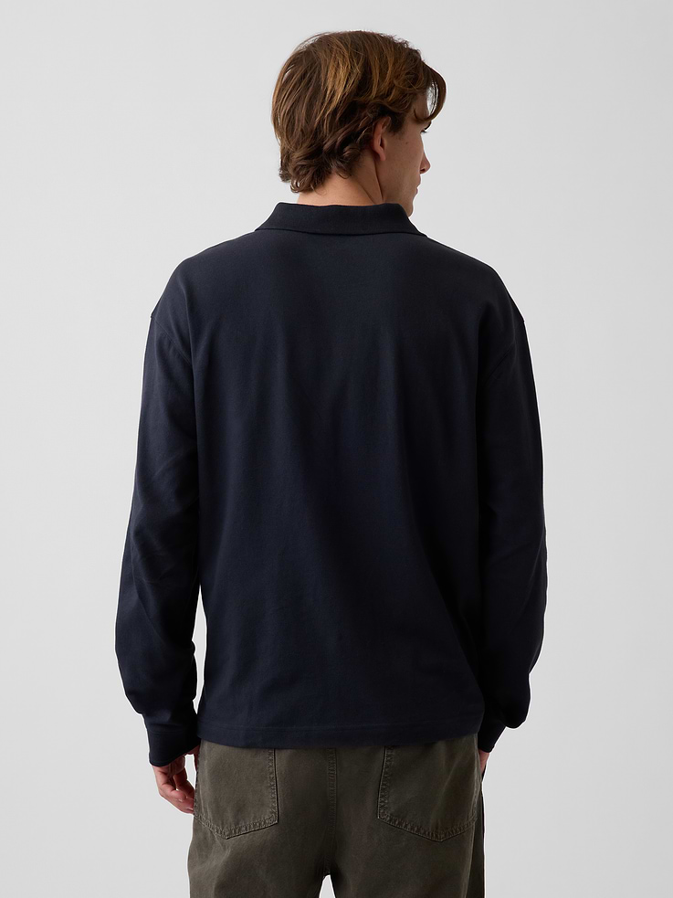 Image number 3 showing, Oversized Pique Polo Shirt