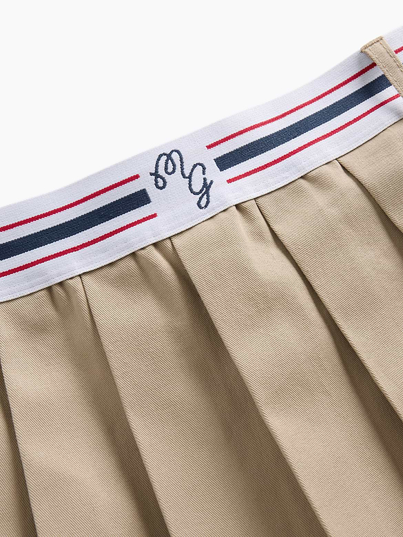 Gap × Malbon Pleated Twill Mini Skort