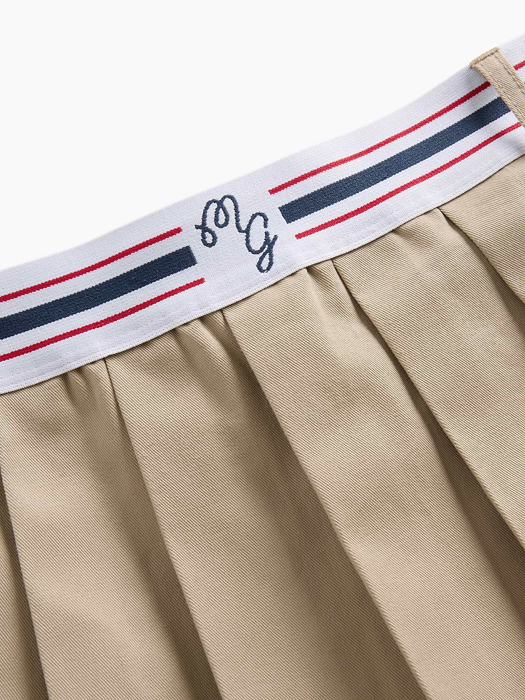 Image number 7 showing, Gap × Malbon Pleated Twill Mini Skort