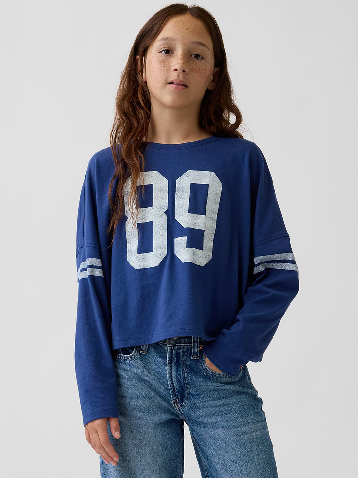 Image number 7 showing, Kids Low Rise Stride Wide-Leg Jeans