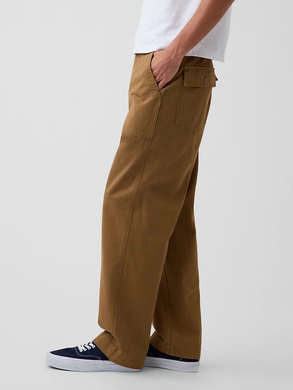 Herringbone '90s Loose Pants
