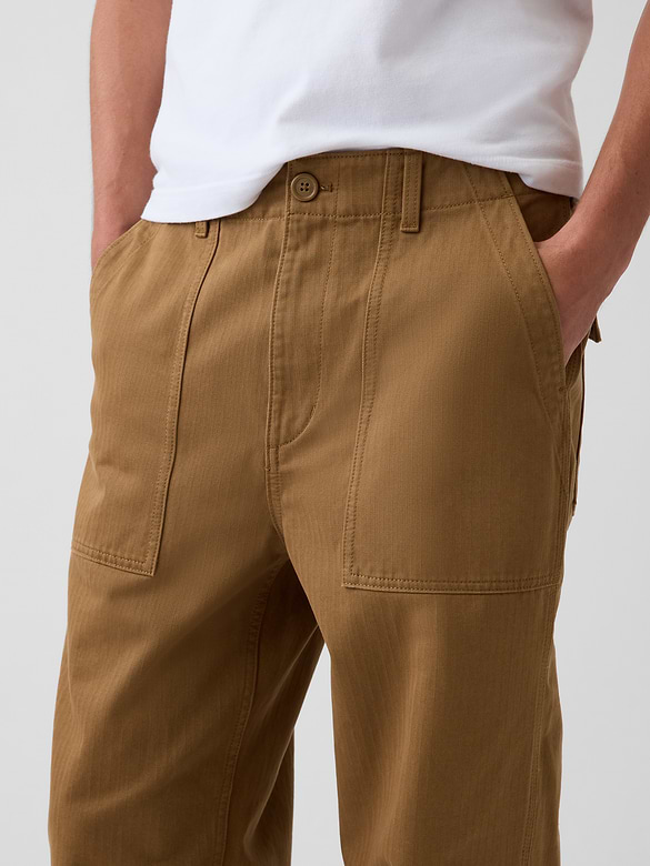 Herringbone '90s Loose Pants