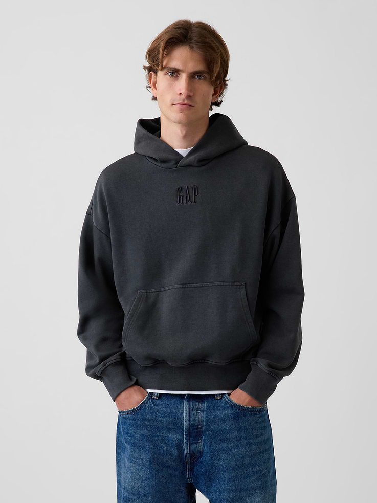 Image number 1 showing, Heavyweight Oversized Logo Hoodie