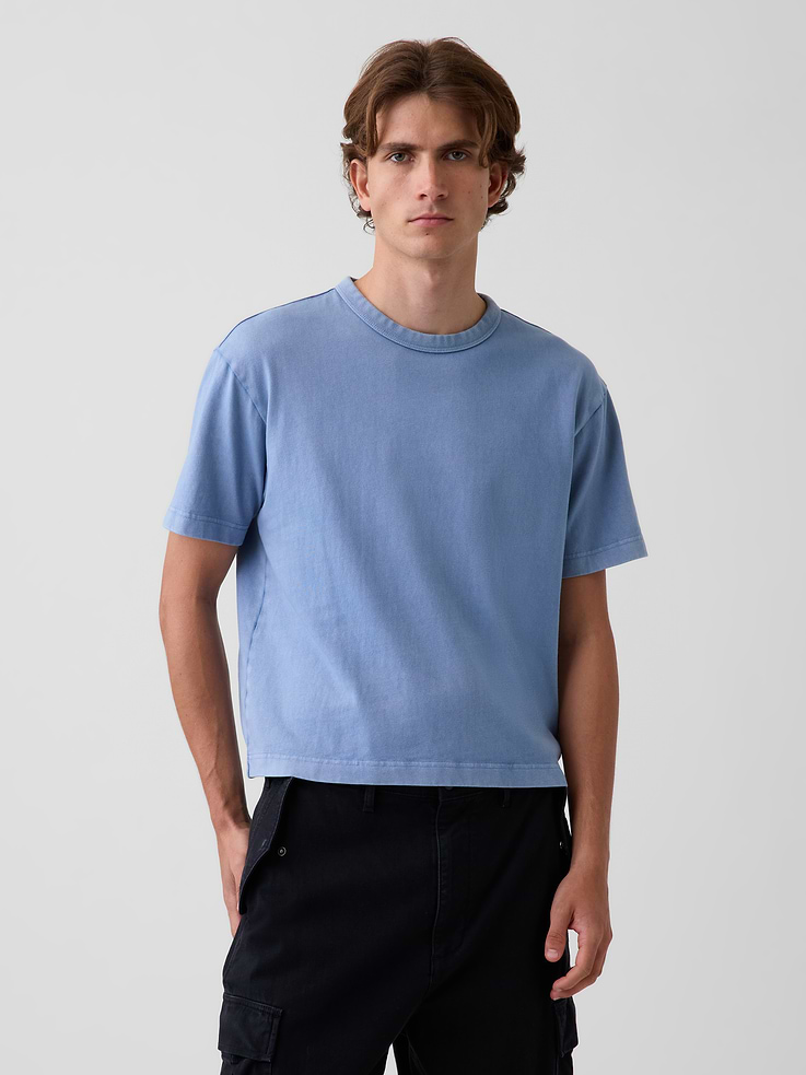 Image number 1 showing, Adult Heavyweight Crop T-Shirt